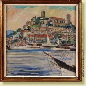 Vue De Cannes by Jules Marie Canneel