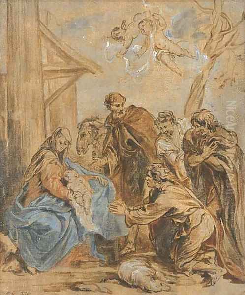 The Adoration of the Shepherds by Jan van Boeckhorst
