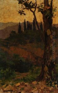 Campagna Toscana by Nicolo Cannicci