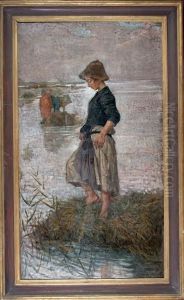 La Gramignaia by Nicolo Cannicci