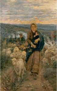 Pastora Col Bambino Al Pascolo Pastora Col Bambino Al Pascolo