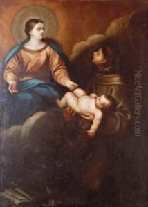 Virgen Con San Antonio De Padua