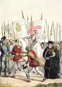 Queen Elizabeth I (1530-1603) Rallying the Troops at Tilbury before the Arrival of the Spanish Armada