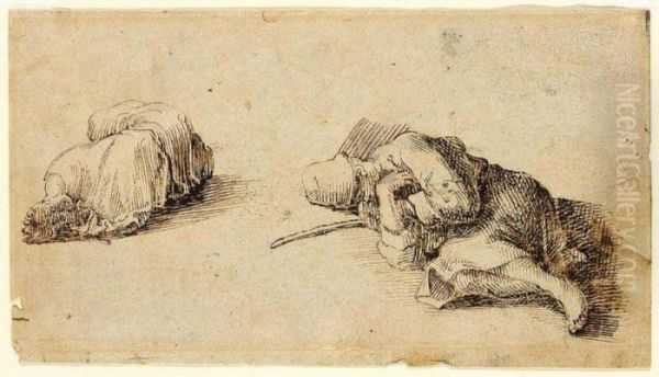 Two Beggars Sleeping - view 1