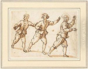 Three Running Figures