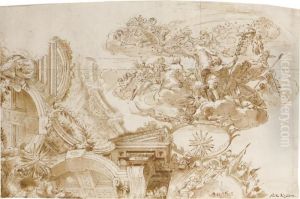 The Apotheosis Of Romulus: Design For A Ceiling