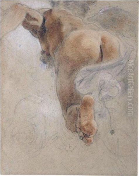 A Flying Angel Seeing From Behind - view 1