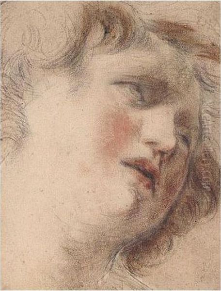 Coloured Chalks On Grey Paper - view 1