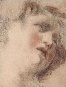 Coloured Chalks On Grey Paper Coloured Chalks On Grey Paper