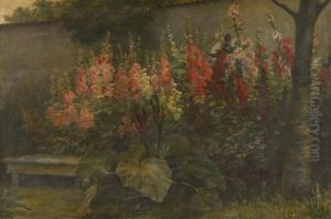 Les Roses Tremieres by Jean Capeinick
