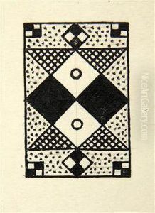 Set Of Three Binding Designs: F.langer by Josef Capek