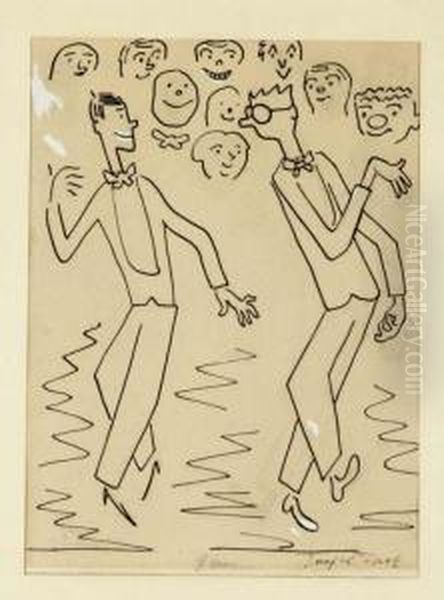 An Illustration - A Figural Drawing - view 1