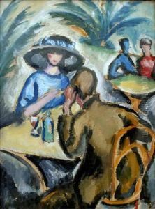 By The Table by Josef Capek