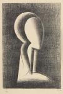 Two Prints.
Profile Of A Girl by Josef Capek