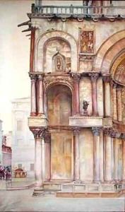 Corner of the Facade of St. Mark's Basilica, Venice by John Wharlton Bunney