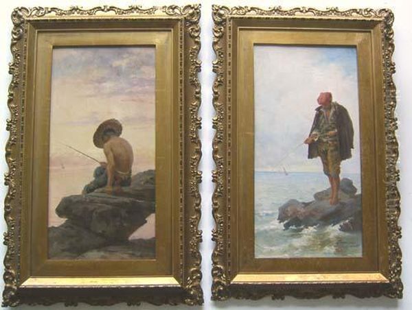 Coastal Scenes With Fishermen - view 1
