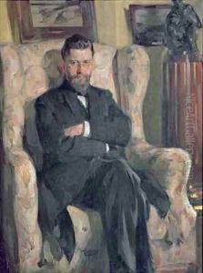 Portrait of the collector Alexei A. Bakhrushin (1865-1929) by Osip Emmanuilovich Braz