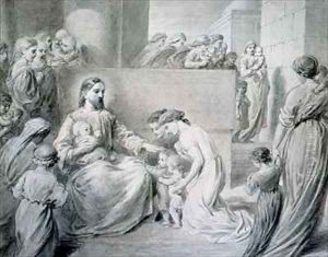Christ Blessing Little Children by Warwick Brookes