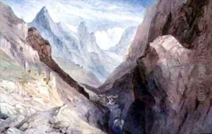 A view of Monte Viso and the Source of the River Po by William Brockedon