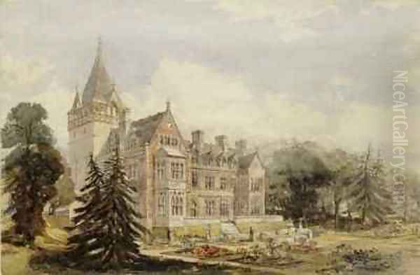Early perspective design of the garden - view 1