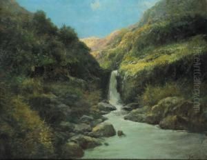Paesaggio Con Cascata by Francesco Capuano