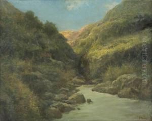 Paesaggio Campano Con Torrente