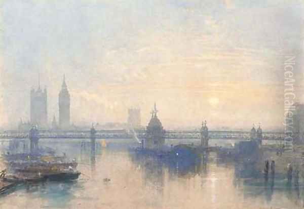 Hungerford Bridge, London - view 1
