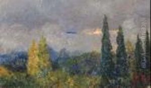Impressione No. 1 Paesaggio Con Alberi by Ulisse Caputo