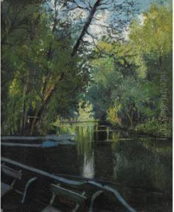 Giardino In Riva Al Lago by Ulisse Caputo