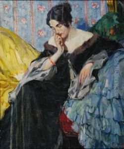 "la Pensierosa" (1915 - 1919 Ca) by Ulisse Caputo