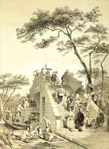 Bridge near Canton by Auguste Borget