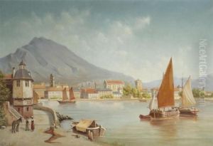 Paysage Lacustre by Victor Carabain