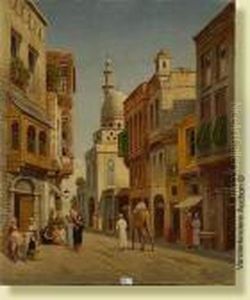 Rue Au Mouski Dans Le Vieux Caire