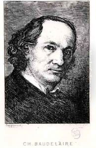 Charles Baudelaire (1821-67) by Felix Bracquemond