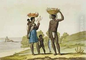 A slave family of the Loango tribe, Surinam by G. Bramati