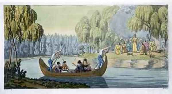 Deception of Captain Wallis by Queen Oberea - view 1