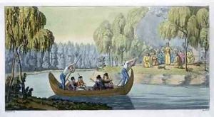 Deception of Captain Wallis by Queen Oberea by G. Bramati