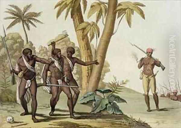 British Guyana Surinam, the Slave Rebellion - view 1