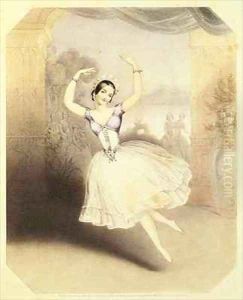 Carlotta Grisi (1819-99) in the Ballet of the Peri by John Brandard
