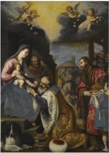 The Adoration Of The Magi by Lodovico Cardi Cigoli