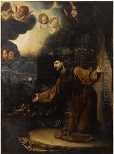 San Francisco Recibiendo Los Estigmas by Lodovico Cardi Cigoli