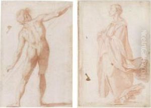 Study Of A Male Nude Seen From The Rear by Lodovico Cardi Cigoli