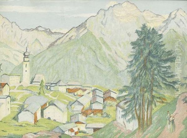 Das Dorf Ftan - view 1
