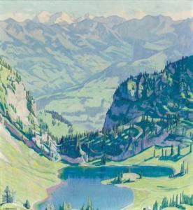 "landschaft Am Stockhorn". by Emil Cardinaux
