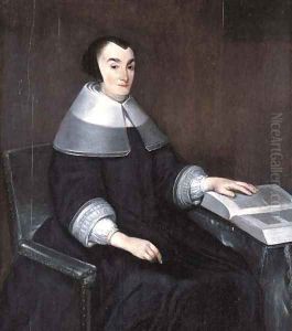 Portrait of a lady by Gerard Ter Borch