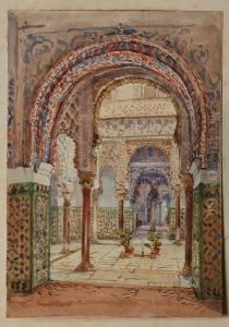 Seville Alcazar, Patio De Las Munecas by Conrad H.R. Carelli