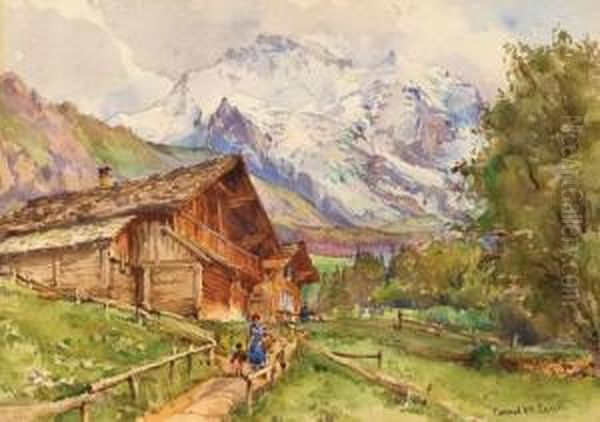 The Jungfrau From Wengen - view 1