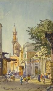 Mosque And Fountain At Anabb by Conrad H.R. Carelli