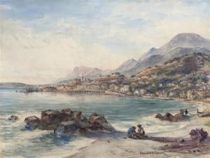 View Of Menton by Conrad H.R. Carelli