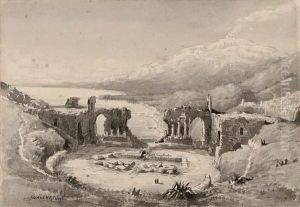 Amphitheatre At Taormina by Conrad H.R. Carelli